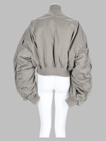 Rick Owens Women's Bomber Secchia Cropped Flight Grey