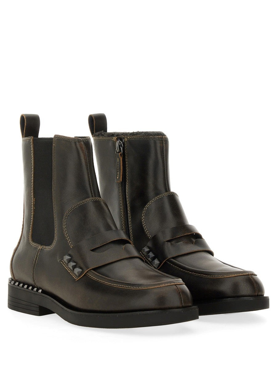 Ash Women's Boot Wings Studs Brown
