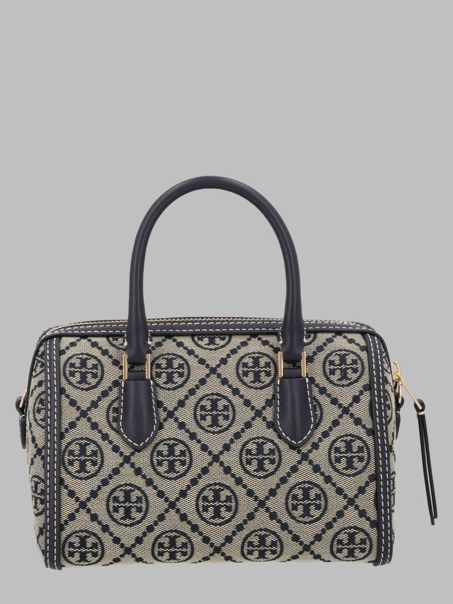 Tory Burch Women's Borsa Bauletto Monogram Petite Blue