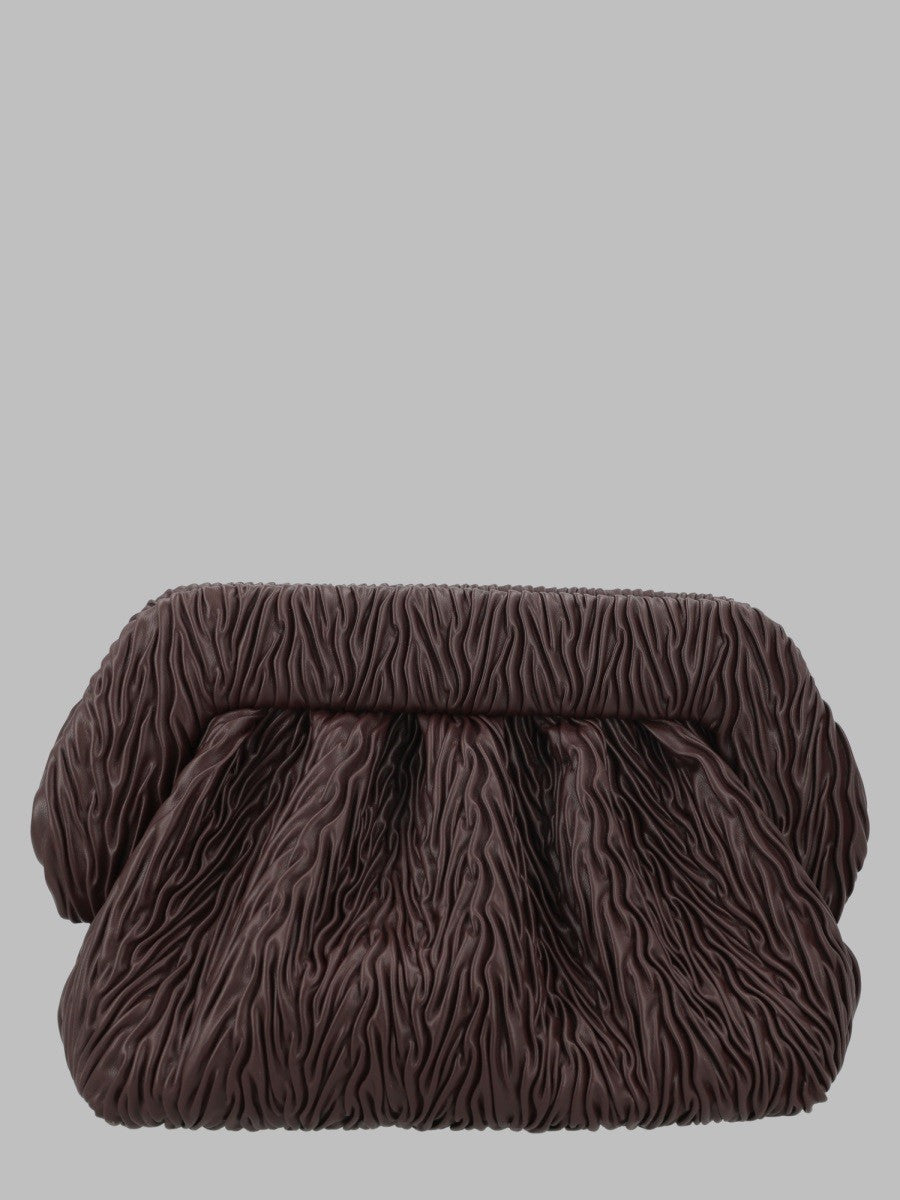 Themoirè Women's Borsa Bios Medium Arricciata Brown