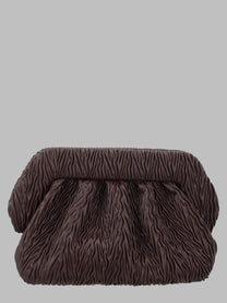 Themoirè Women's Borsa Bios Medium Arricciata Brown