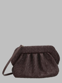 Themoirè Women's Borsa Bios Medium Arricciata Brown