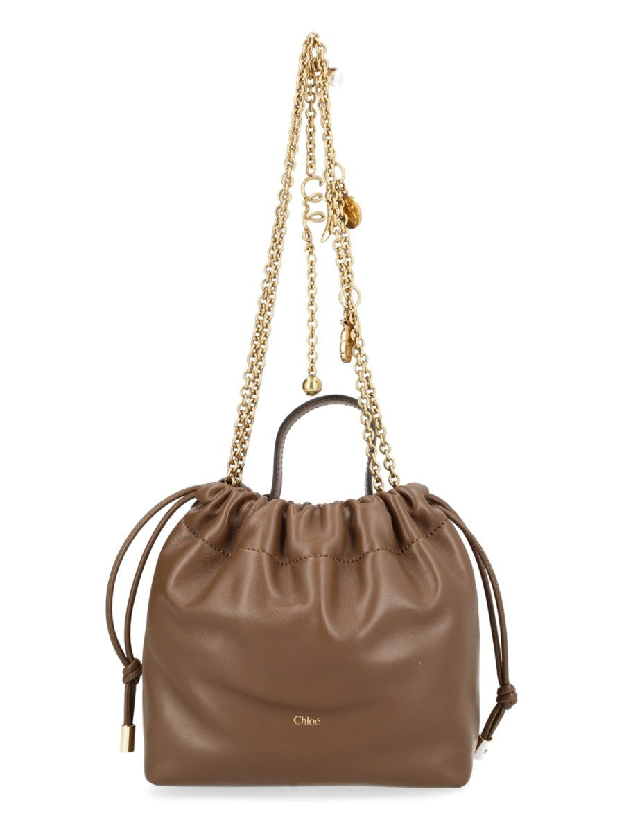 Chloé Women's Borsa Chloé Icons Con Catena Brown