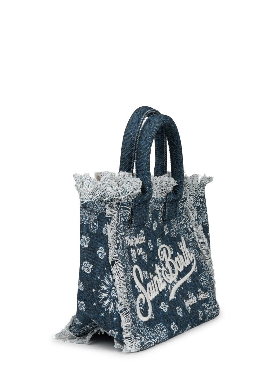 Mc2 Saint Barth Women's Borsa Colette in Canvas Blue