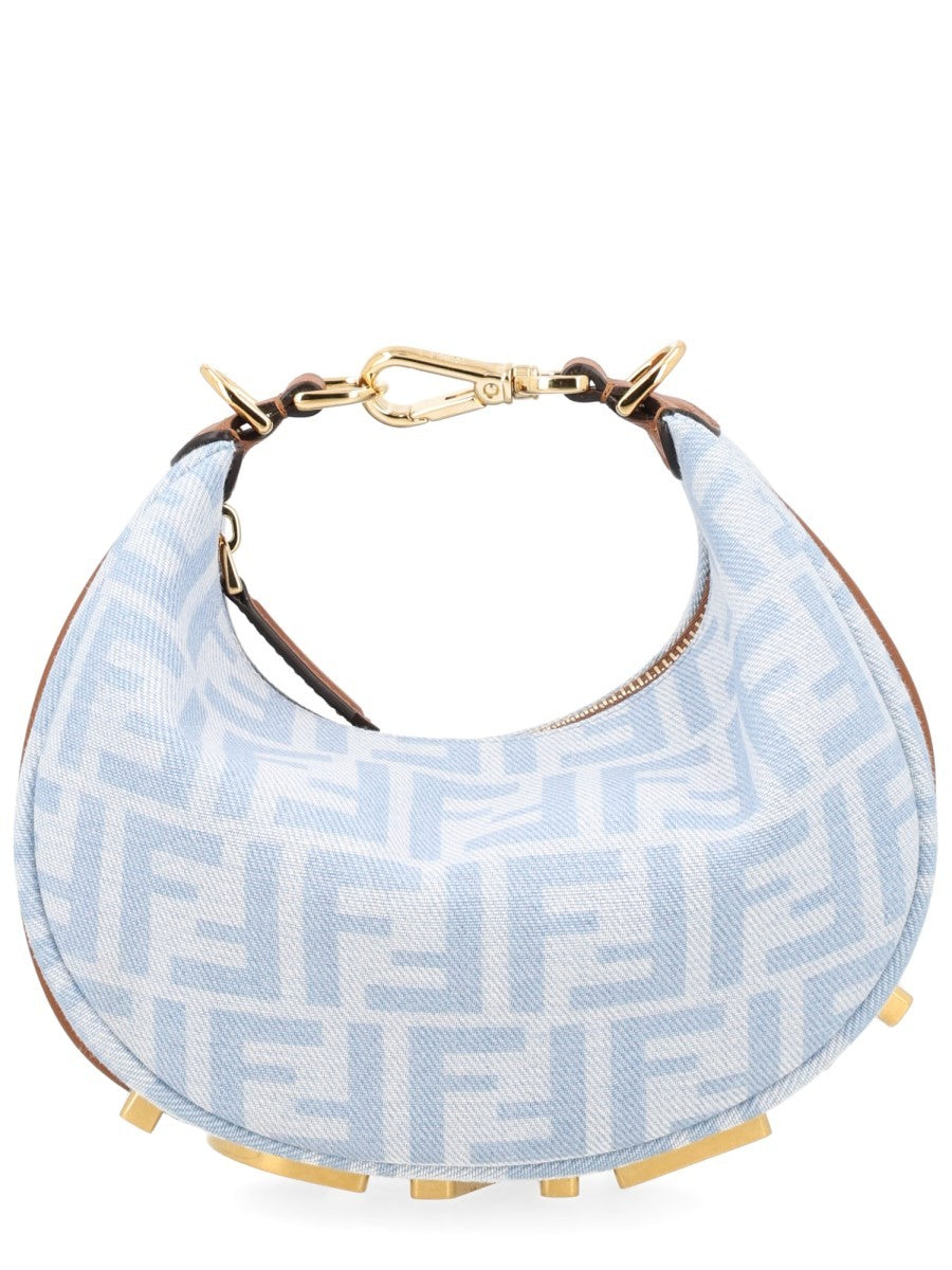 Fendi Women's Fendigraphy Mini Bag Blue, view 3