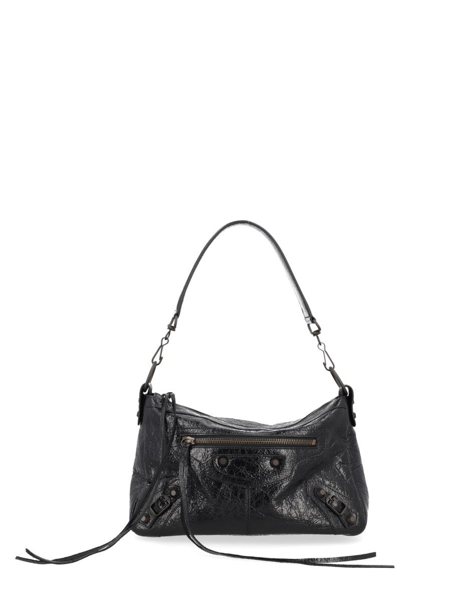 Balenciaga Men's Borsa LE City Moto Small Black