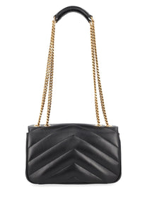 Saint Laurent Women's Borsa Loulou in Pelle Trapuntata Black