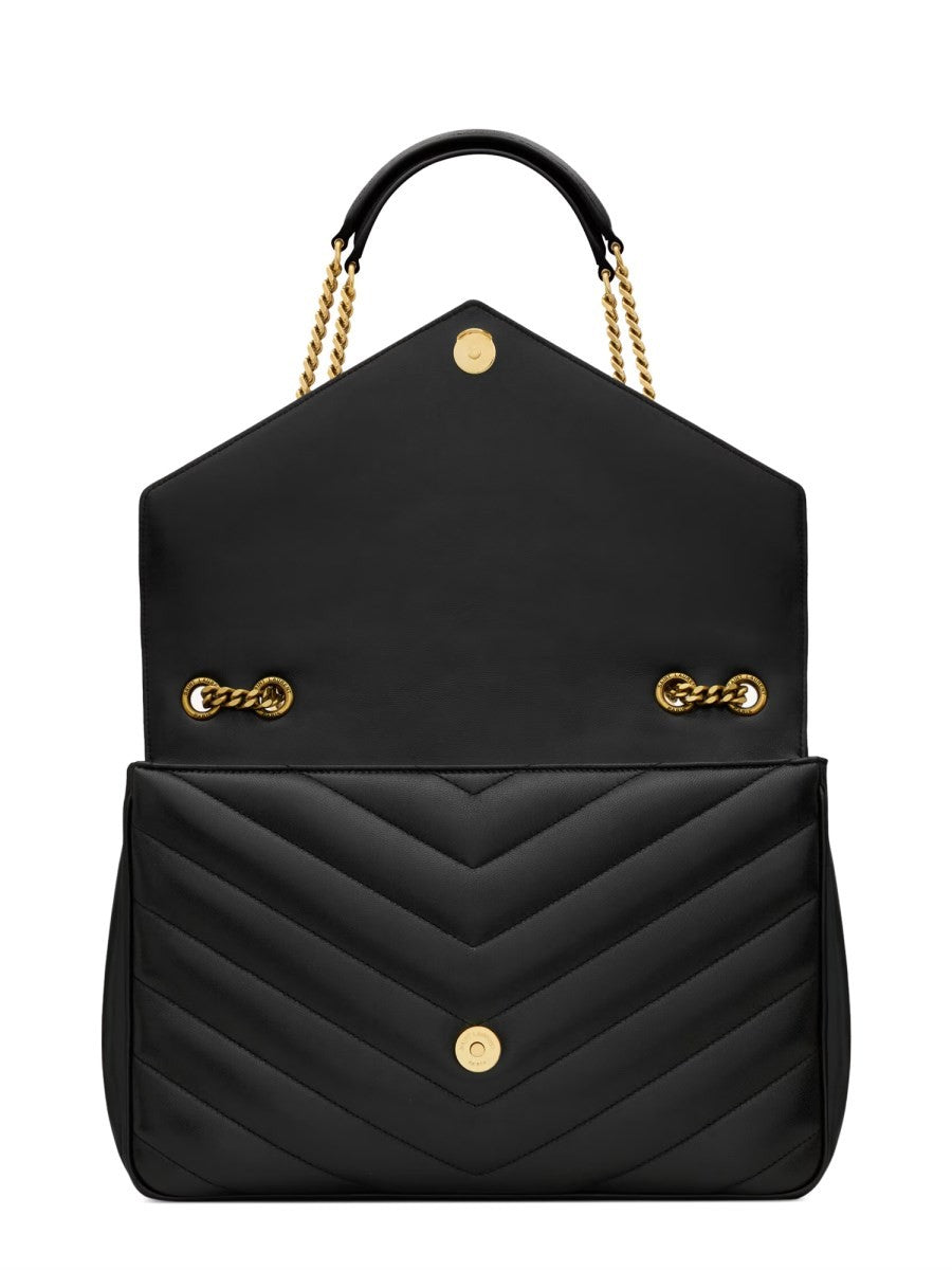 Saint Laurent Women's Loulou Large Bag Black, view 4