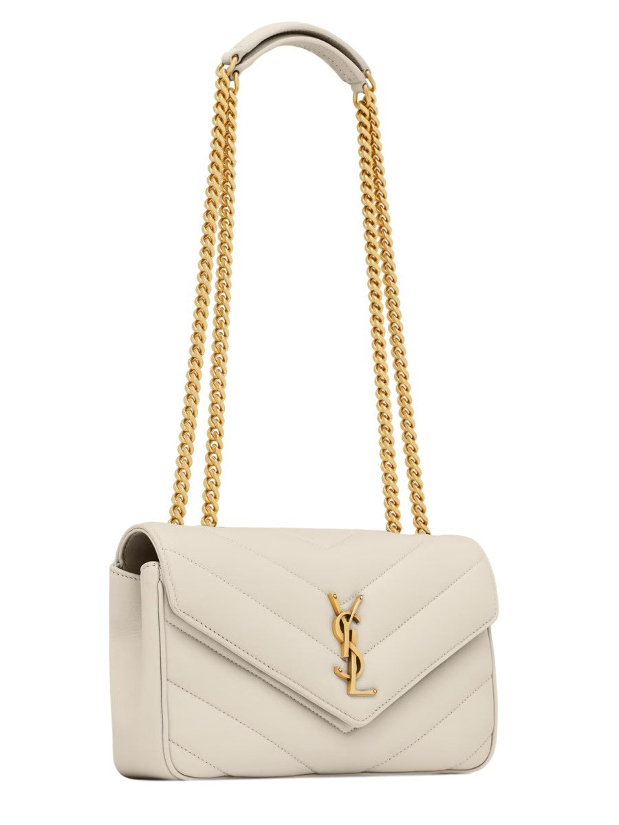 Saint Laurent Women's Borsa Loulou Small Beige
