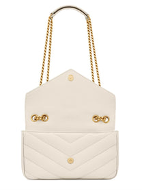 Saint Laurent Women's Borsa Loulou Small Beige
