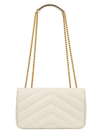 Saint Laurent Women's Borsa Loulou Small Beige