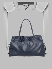 Tory Burch Women's Borsa Shopping Con Coulisse Ella Natuura Blue