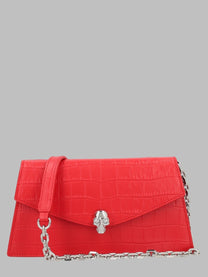 Alexander McQueen Women's Borsa Skull Mini Red