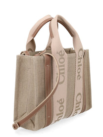 Chloé Women's Borsa Tote Woody Small Beige