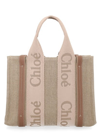 Chloé Women's Borsa Tote Woody Small Beige