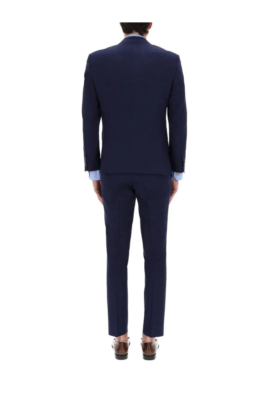 BOSS men’s abito due pezzi con micromotivo blue navy blue tailored suit with subtle texture and classic fit