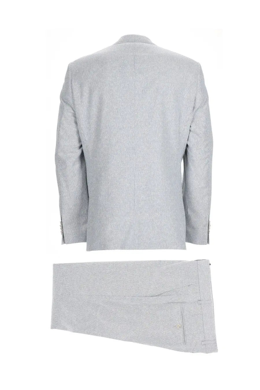 BOSS men’s abito due pezzi Jeckson grey light gray textured suit with subtle pattern and tailored fit