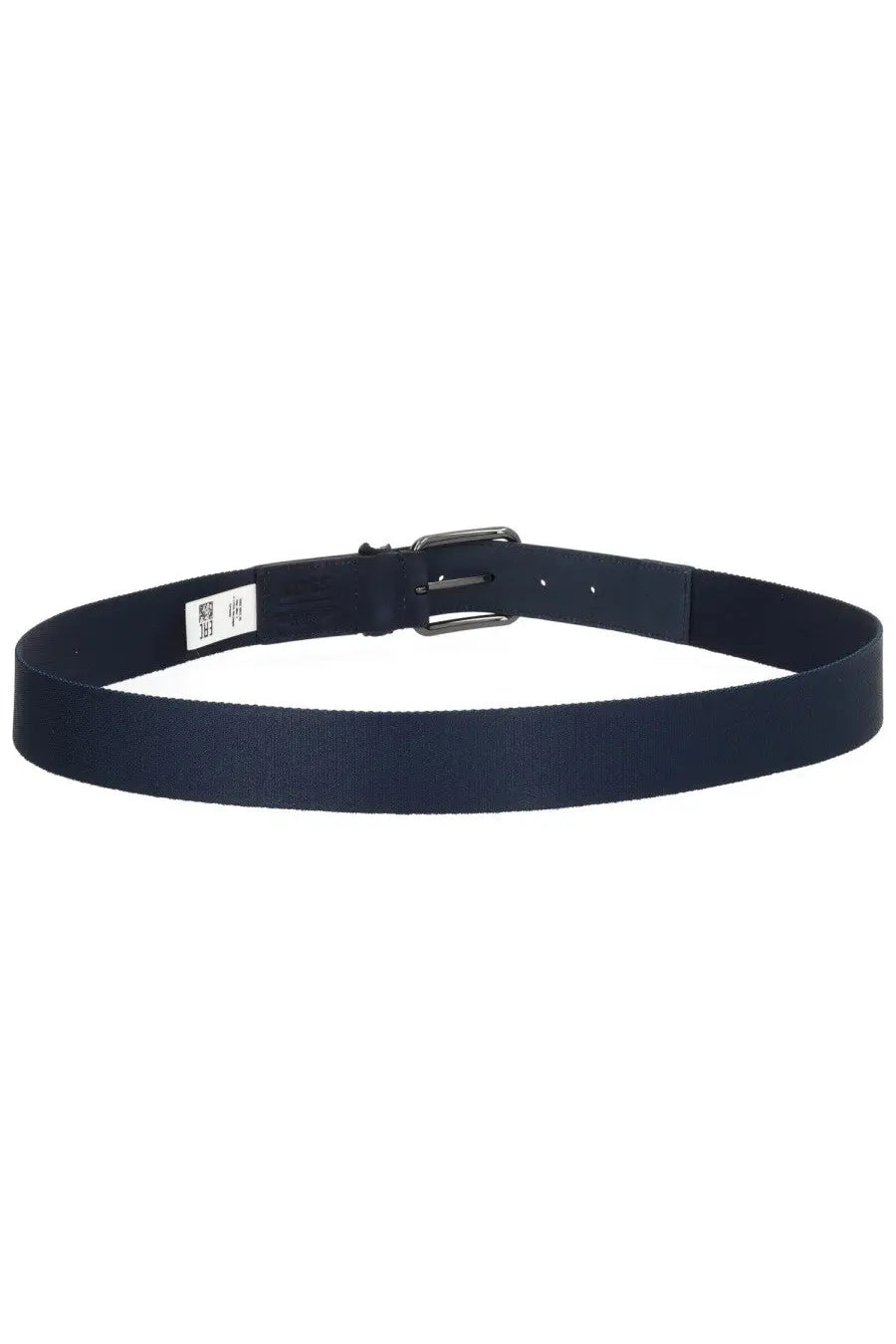 Dark navy canvas belt with sleek silver-toned metal buckle from boss mens aston martin leather belt blue collection