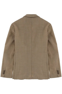 Boss men’s blazer hanry beige linen blazer with subtle textured weave and classic notched lapel