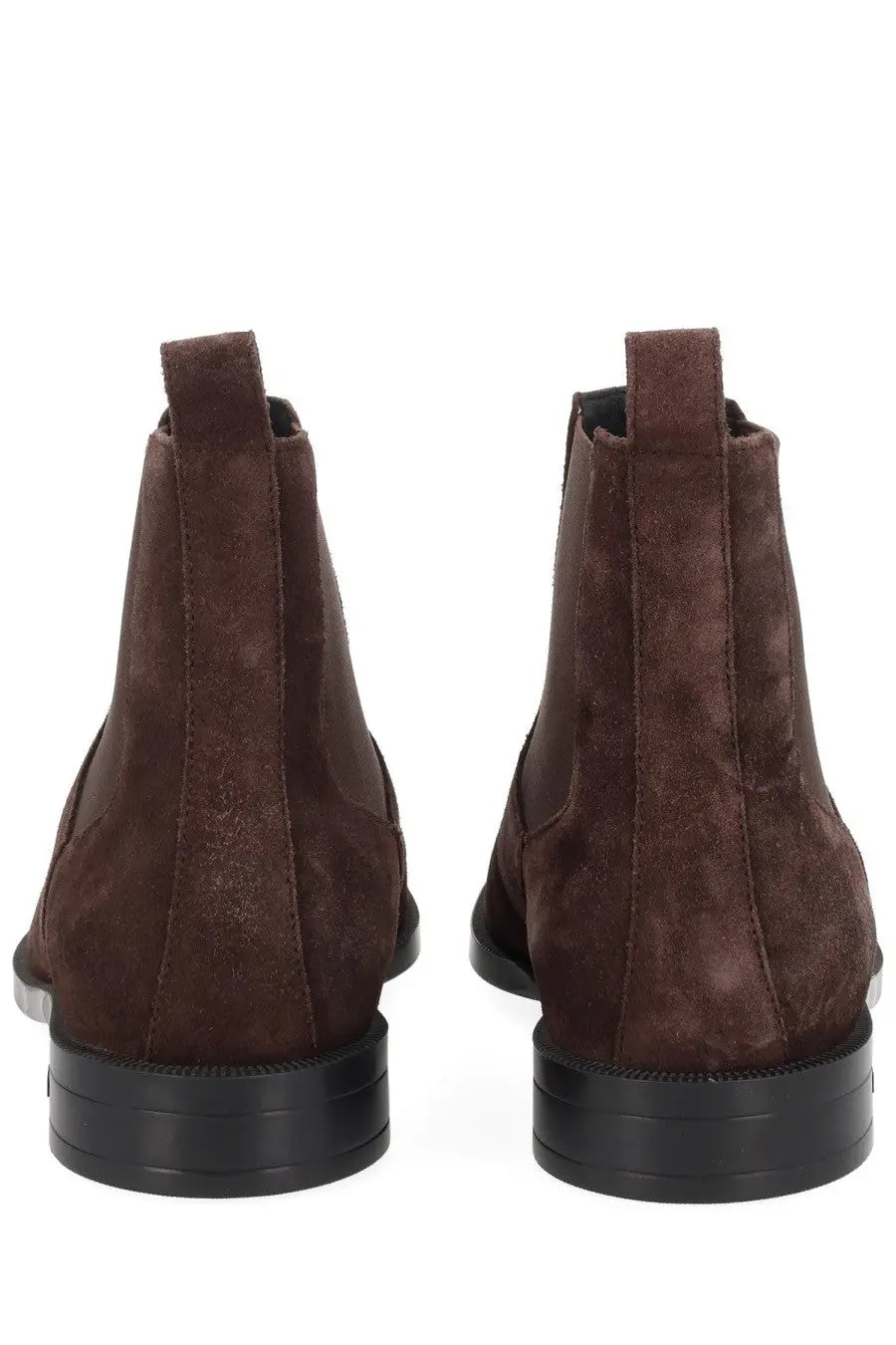BOSS men’s Tayil brown suede chelsea boots with black rubber soles perfect for stylish casual wear