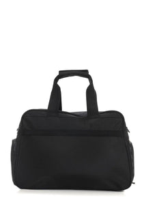 BOSS men’s borsone con black black nylon duffel bag with reinforced handles and side pockets