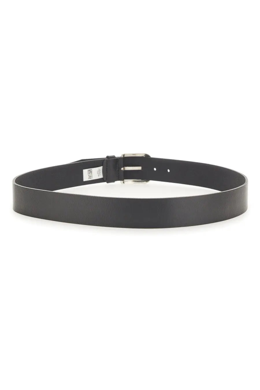 BOSS men’s cintura janni sz40 black leather belt with silver-toned buckle for stylish wardrobe essentials