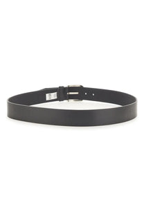 BOSS men’s cintura janni sz40 black leather belt with silver-toned buckle for stylish wardrobe essentials