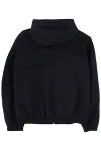 Boss men’s cireno black hooded jacket with sleek minimalist design and elastic cuffs made from lightweight material