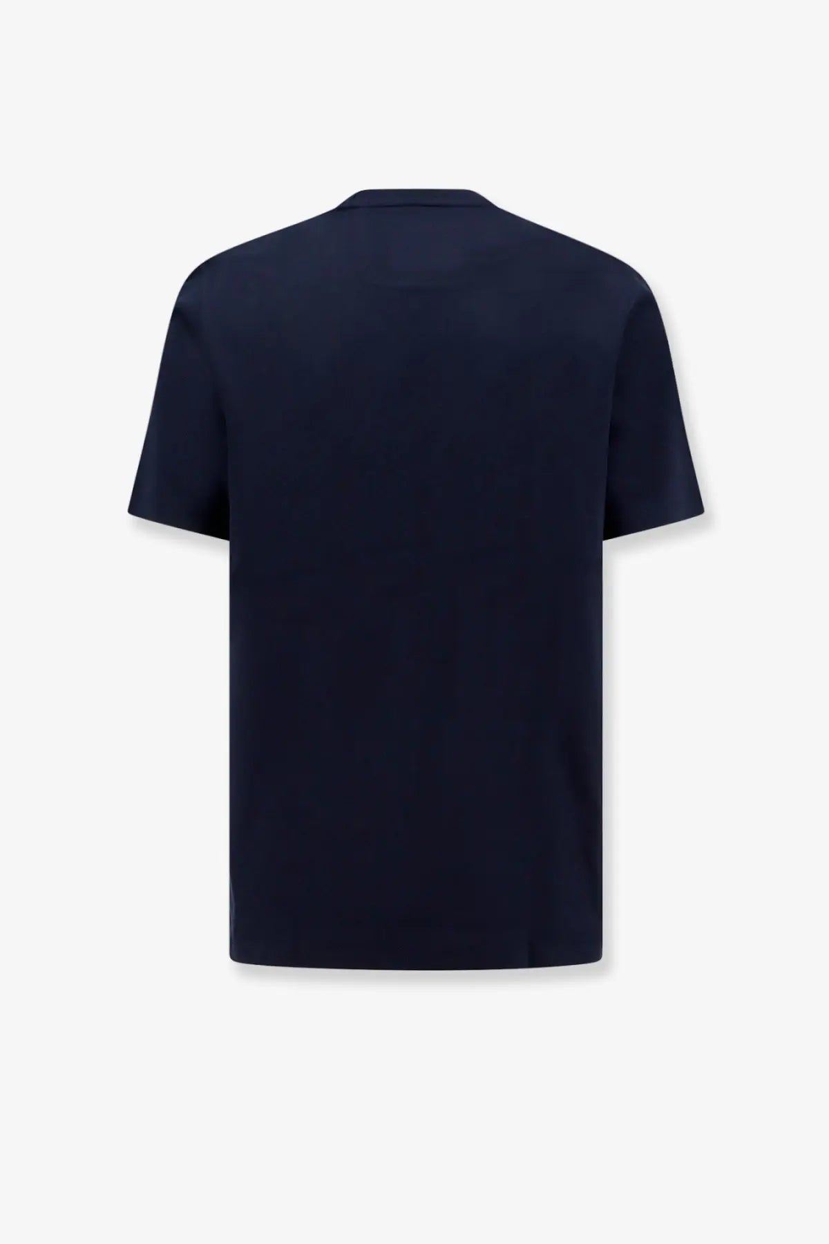 BOSS men’s navy blue short-sleeved cotton shirt showcasing a comfortable casual style