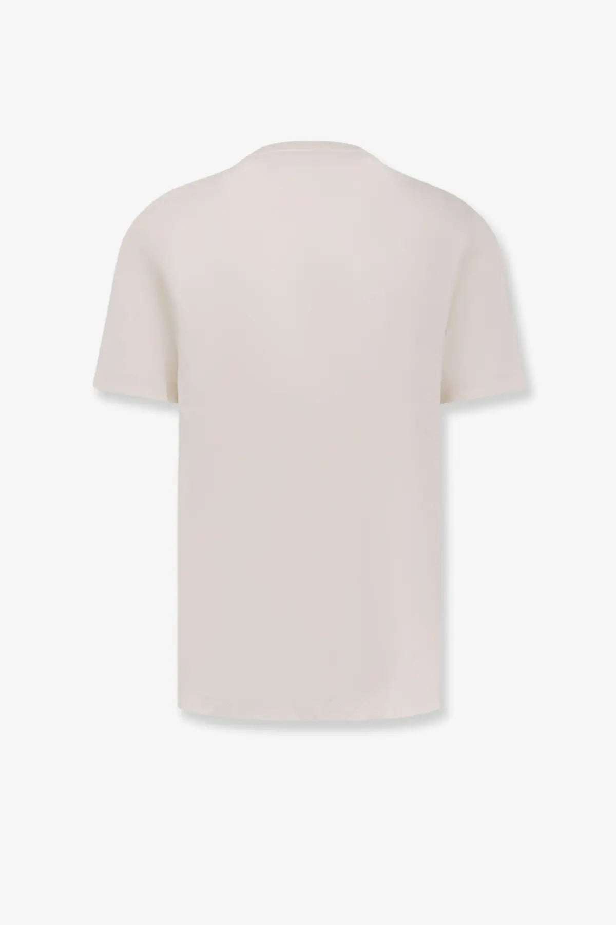 Boss men’s cream-colored short-sleeved cotton shirt with a simple minimalist design perfect for casual wear