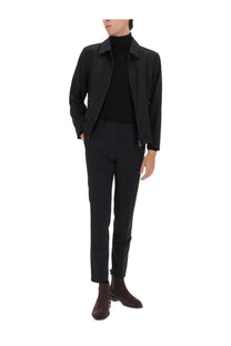 BOSS men’s Hanry Wing jacket black tailored with classic collar and zippered pockets in sleek fabric