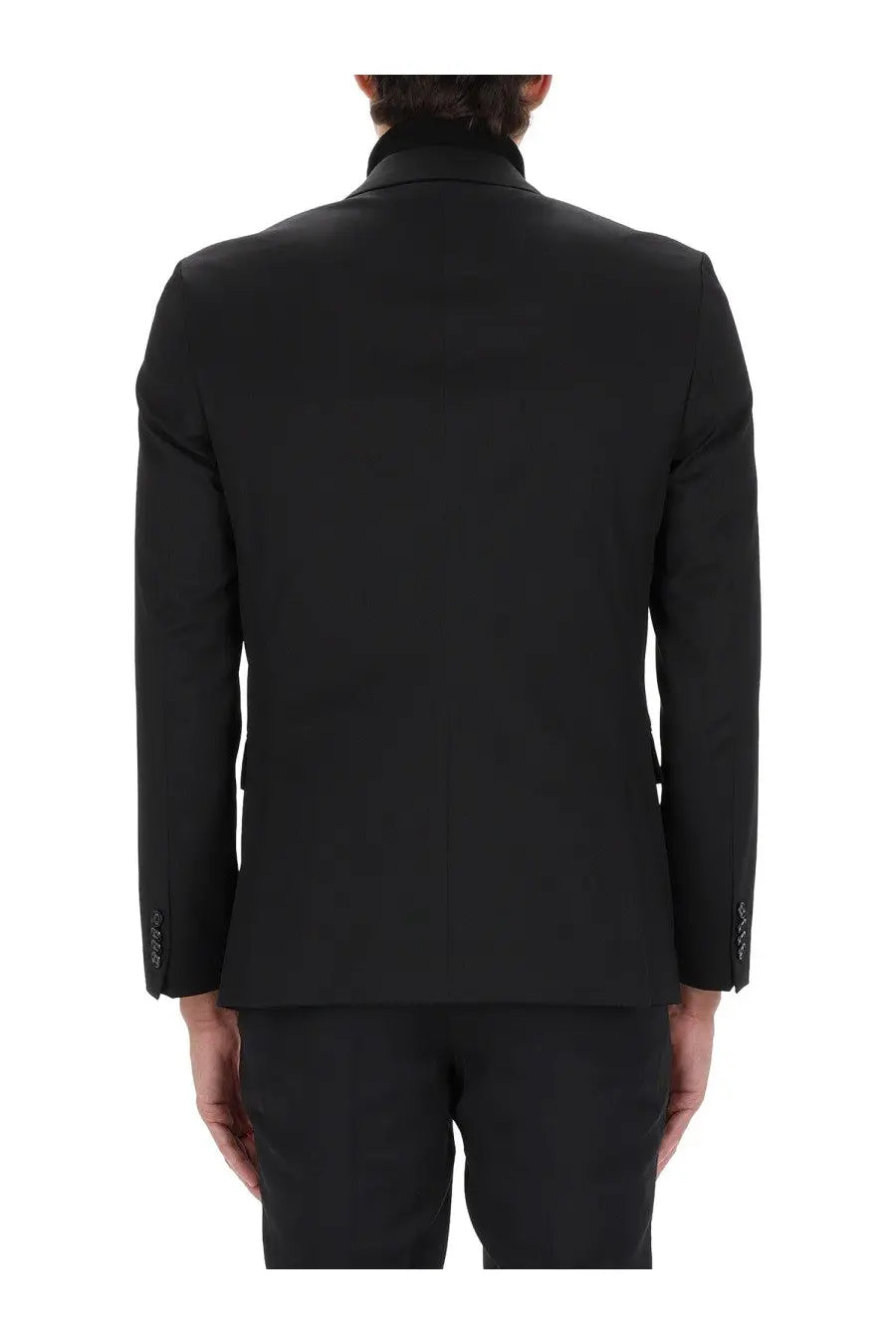 Boss men’s houston blazer black tailored suit jacket with subtle texture and structured shoulders