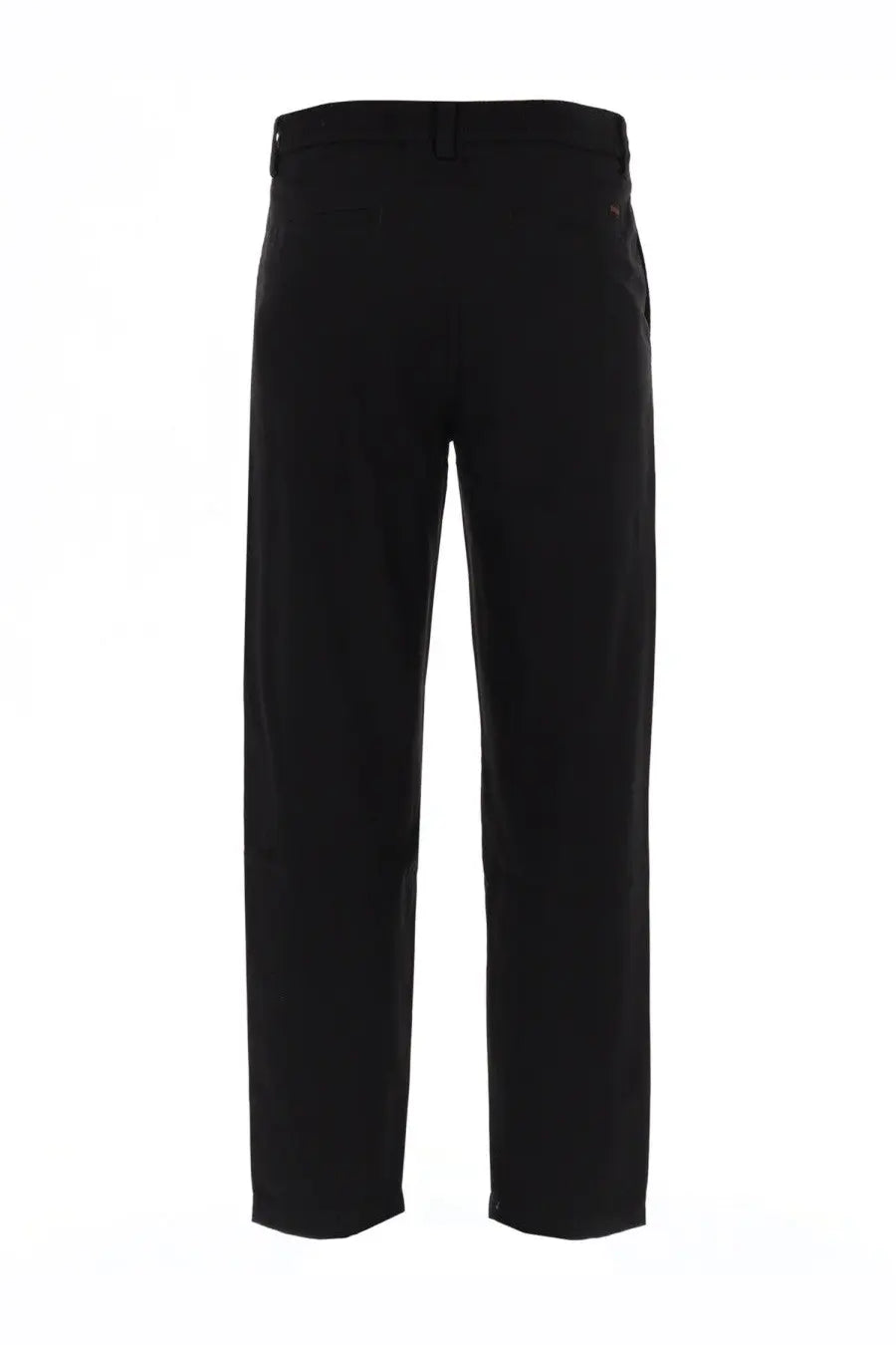 Boss men’s pantalone chino con coulisse black tailored trousers with sleek straight-leg cut and subtle side seam detailing