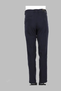 BOSS men’s pantalone KANE1 slim fit dark navy blue tailored trousers with sleek straight-leg cut and subtle stitching details