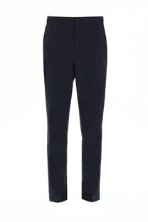 BOSS men’s pantalone regular fit blue dark navy tailored trousers with sleek straight-leg cut and subtle creasing