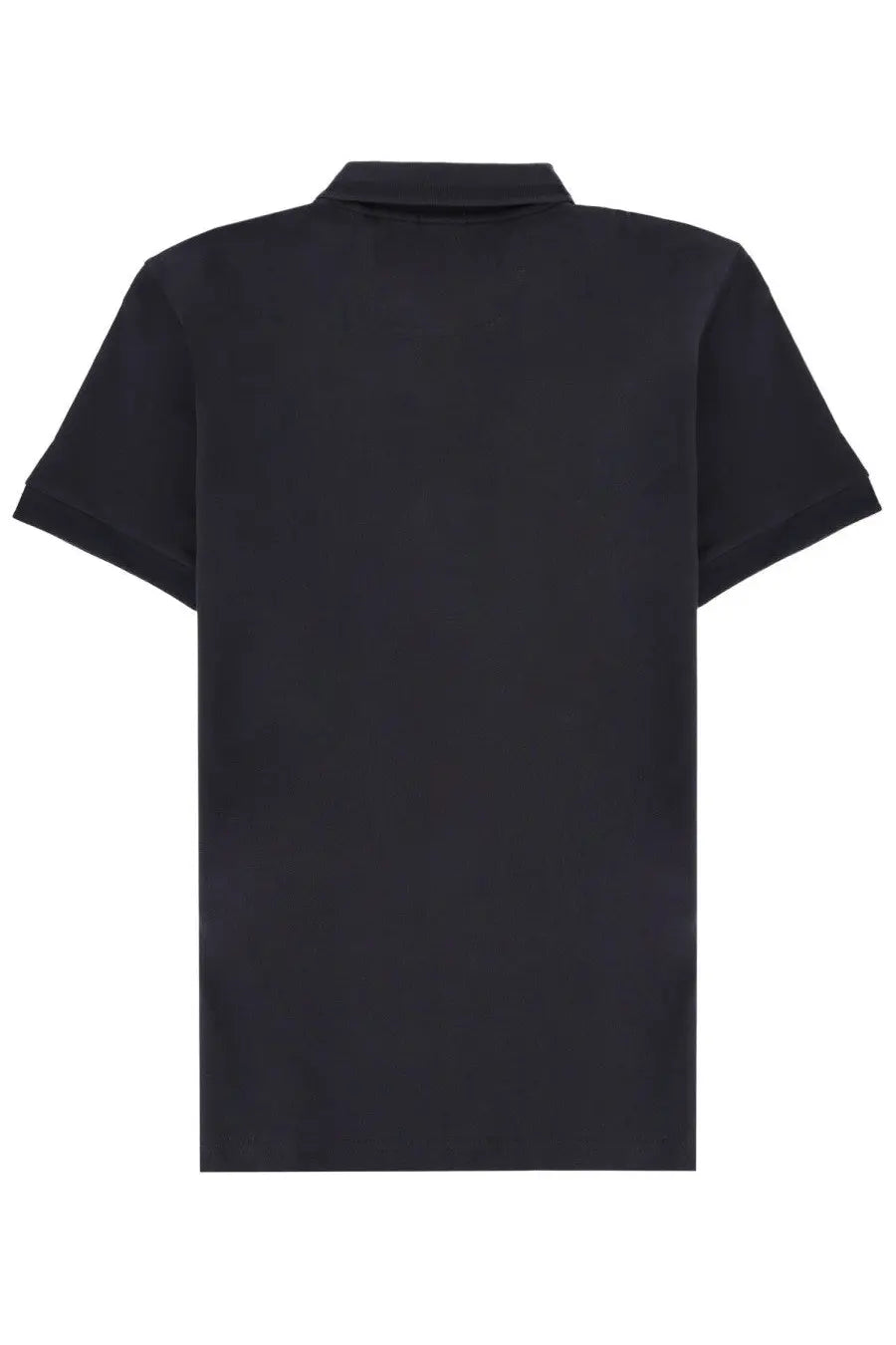 BOSS men’s polo blue featuring a black short-sleeved design with a classic collar and neatly stitched seams
