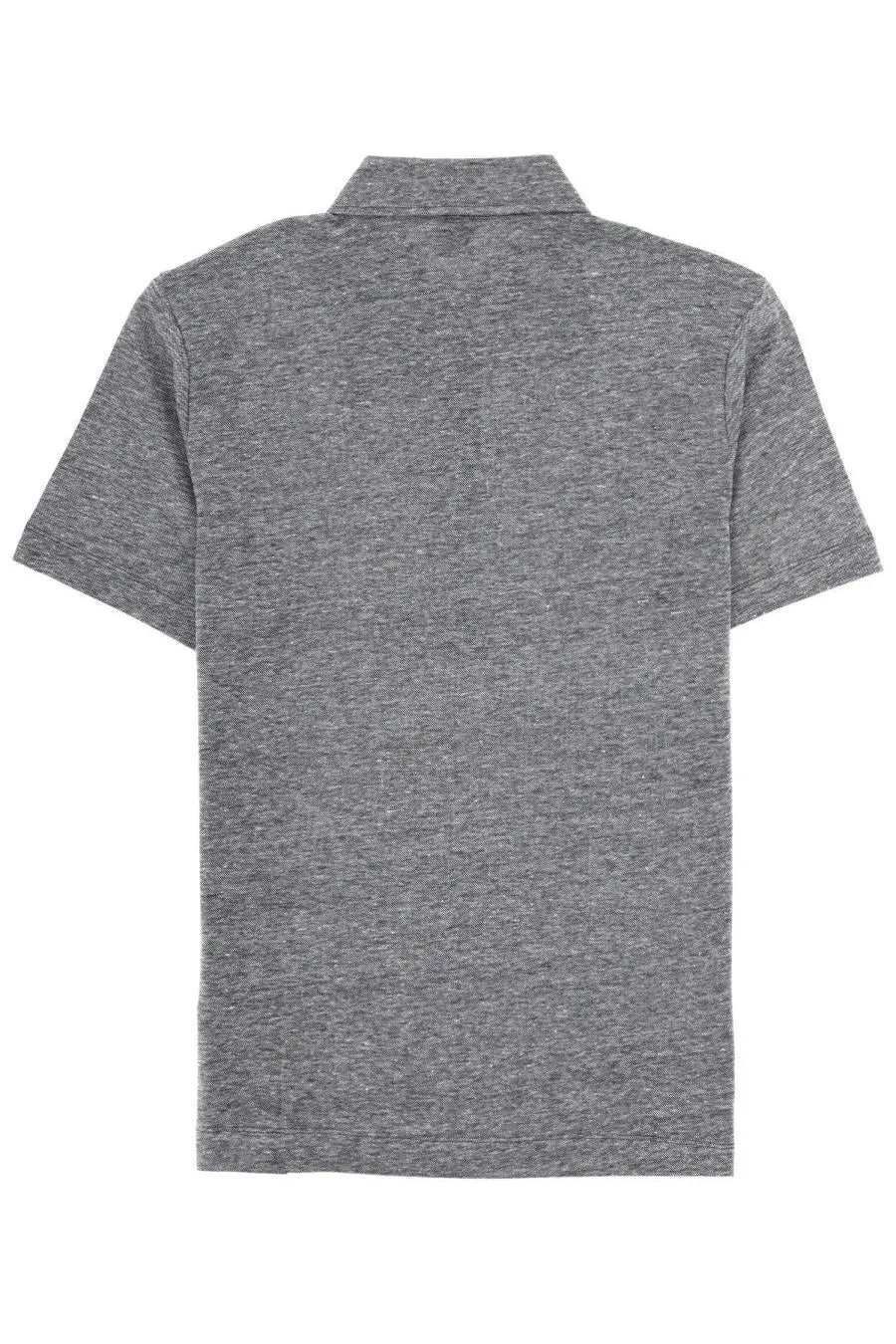 Boss men’s polo press grey gray heathered short-sleeved polo shirt with classic collar in soft cotton blend