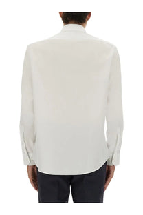 BOSS men’s poplin shirt white crisp dress shirt with classic collar buttoned cuffs smooth lightweight fabric