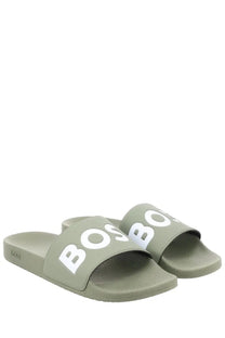 BOSS Men's Sandalo Slider Aryeh Green