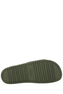 BOSS Men's Sandalo Slider Aryeh Green