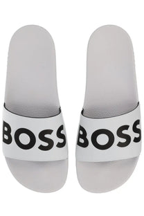 BOSS Men's Sandalo Slider Aryeh White