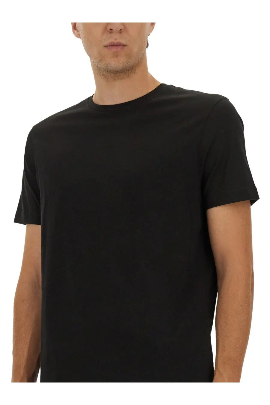 Boss men’s shirt beckham boss black black crew neck t-shirt with short sleeves made of smooth fabric