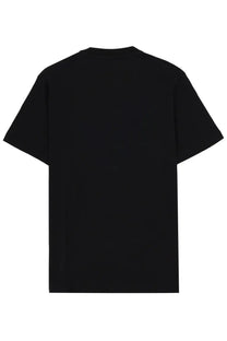 Boss men’s black short-sleeved crew neck t-shirt made from soft cotton for casual wear