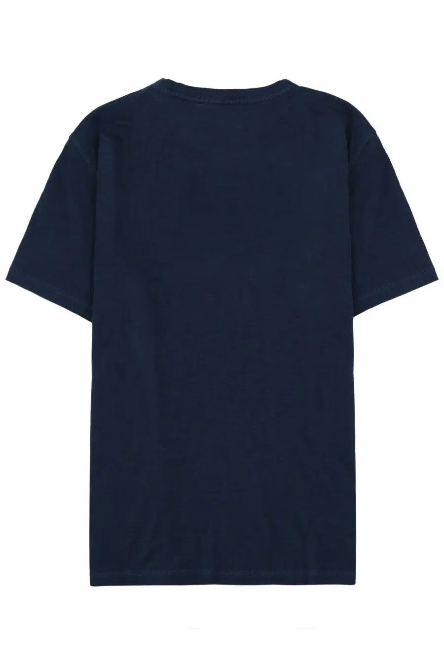 BOSS men’s dark navy blue short-sleeved cotton t-shirt with classic crew neck for casual wear