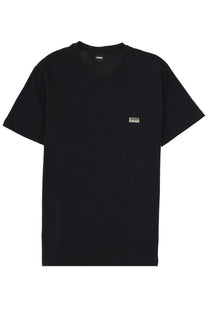Black boss men’s shirt con black t-shirt with subtle embroidered logo on chest in soft cotton fabric