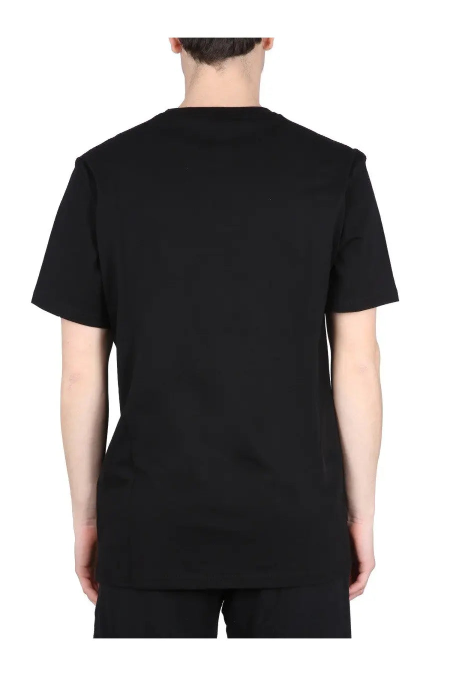 Boss men’s black short-sleeved t-shirt with simple crew neck design ideal for casual wear