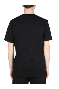 Boss men’s black short-sleeved t-shirt with simple crew neck design ideal for casual wear