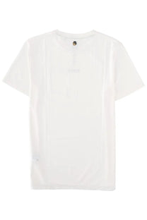 Boss men’s white cotton shirt con t-shirt with subtle logo and brand tag at the neckline