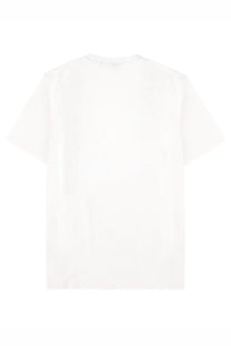 Boss men’s white cotton t-shirt with a simple crew neck and short sleeves for casual wear