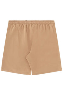 BOSS men’s beige athletic shorts with elastic waistband and simple clean design for versatile active wear